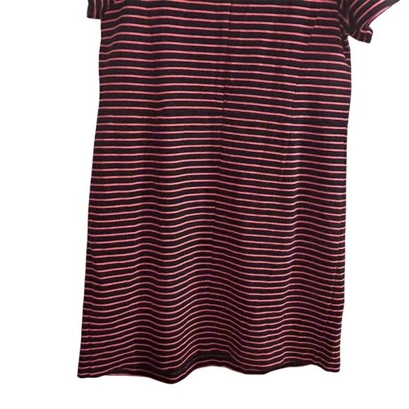 Talbots Women's Plus 14 A-Line Fit & Flare Stripe Dress Short Sleeve - Picture 13 of 16